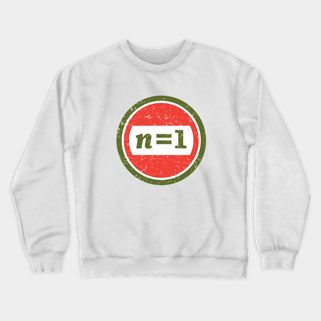 n =1 Red and Green Logo t-shirt Crewneck Sweatshirt by Deig